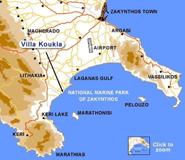 Laganas Map